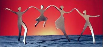 Boris Kramer Fine Art Boris Kramer Fine Art Dancing Line Family with Two Children
